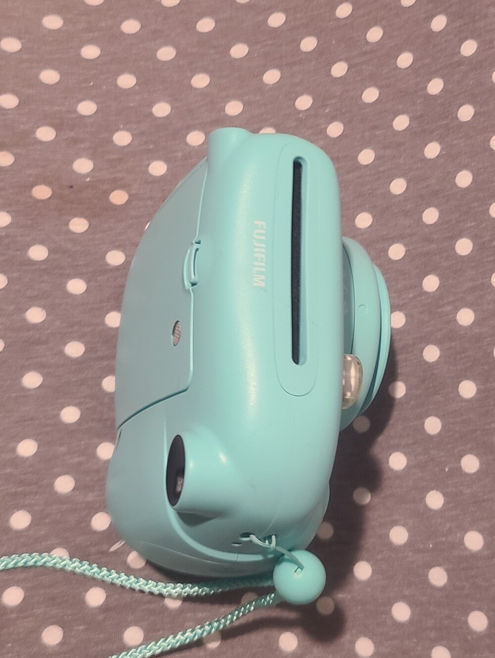 Fujifilm Instax Mini 7+ Instant Camera - Seafoam Green - W/ Strap - Tested Works - Picture 6 of 9